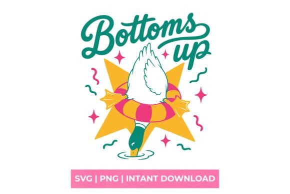 Bottoms Up Funny Duck Summer SVG: A Quirky Dive into Seasonal Design