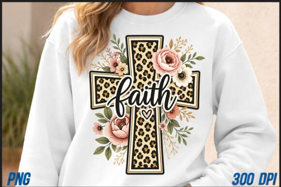 Floral Cross PNG: A Christian Leopard Faith Design Guide