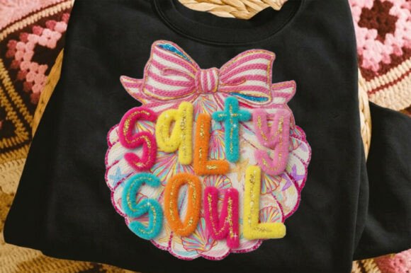 Salty Soul Summer Girls Yarn Shirt: Your Go-To Beachy Graphic