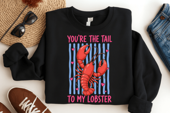 You’re the Tail to My Lobster PNG: Coastal Romance Design